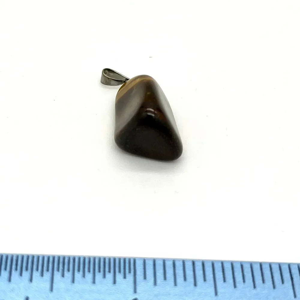 Tiger's Eye Pendant‎ Natural Stone Healing Crystal Polished Gemstone Charm
